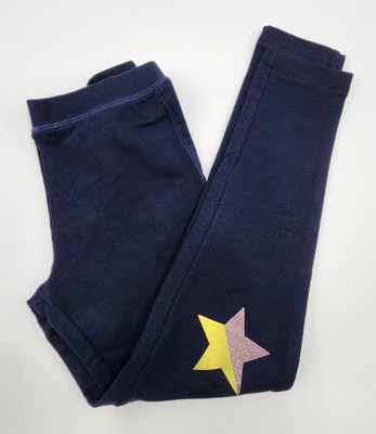 LOOK Girls  Navy Cotton Blend Leggings Size 8 Years Pre-owned