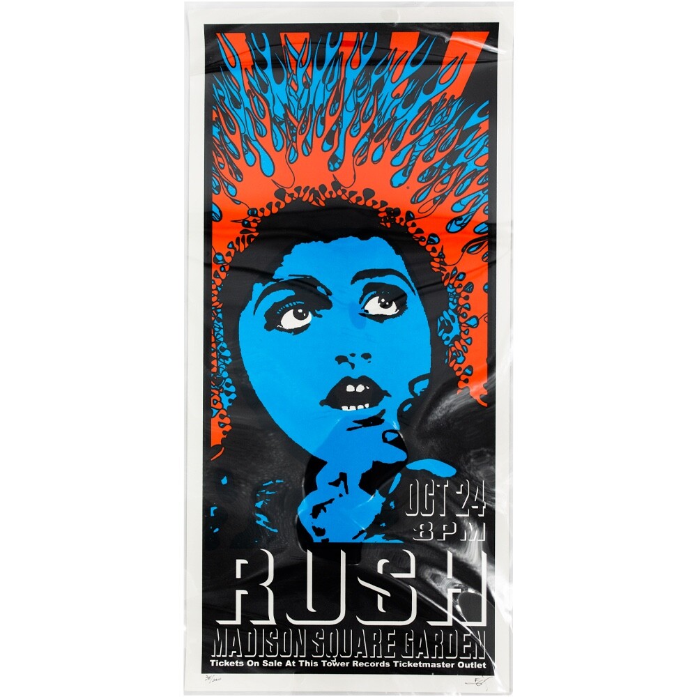 Rush Concert Poster 2002 Madison Square Garden SIGNED by artist | eBay