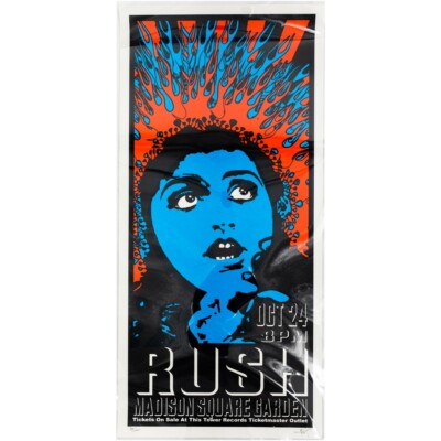 Rush Concert Poster 2002 Madison Square Garden SIGNED by artist | eBay