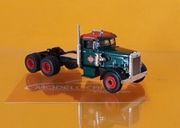Brekina 85758 Peterbilt 281 DunkelgrüN/Rot Rea Usa 1955 1:87 Neu