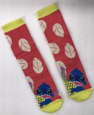 Disney Store Stitch With Pineapple Socks Women s Size 4-10 NEW
