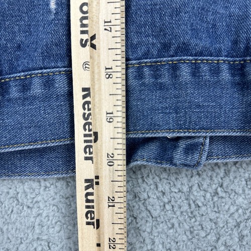 Guess Denim Jacket Youth Medium Long Sleeve Button Blue - Picture 10 of 10