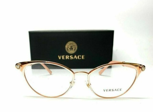 VERSACE MOD 1187-B 1052 Eyeglasses Brown/Beige/Clear 53-17 