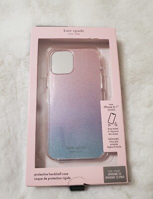 Kate Spade Protective Hardshell Case for iPhone 12/12Pro Ombre Glitter  Pink
