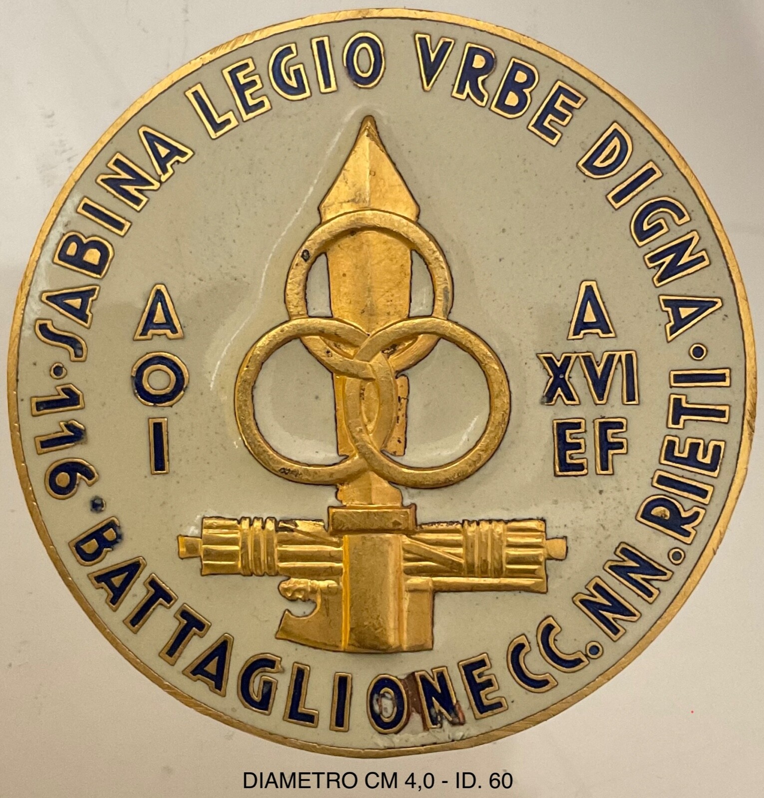 MILIZIA 116° BATTAGLIONE CC.NN AOI A.XVI° E.F. DISTINTIVO CAMPAGNE D