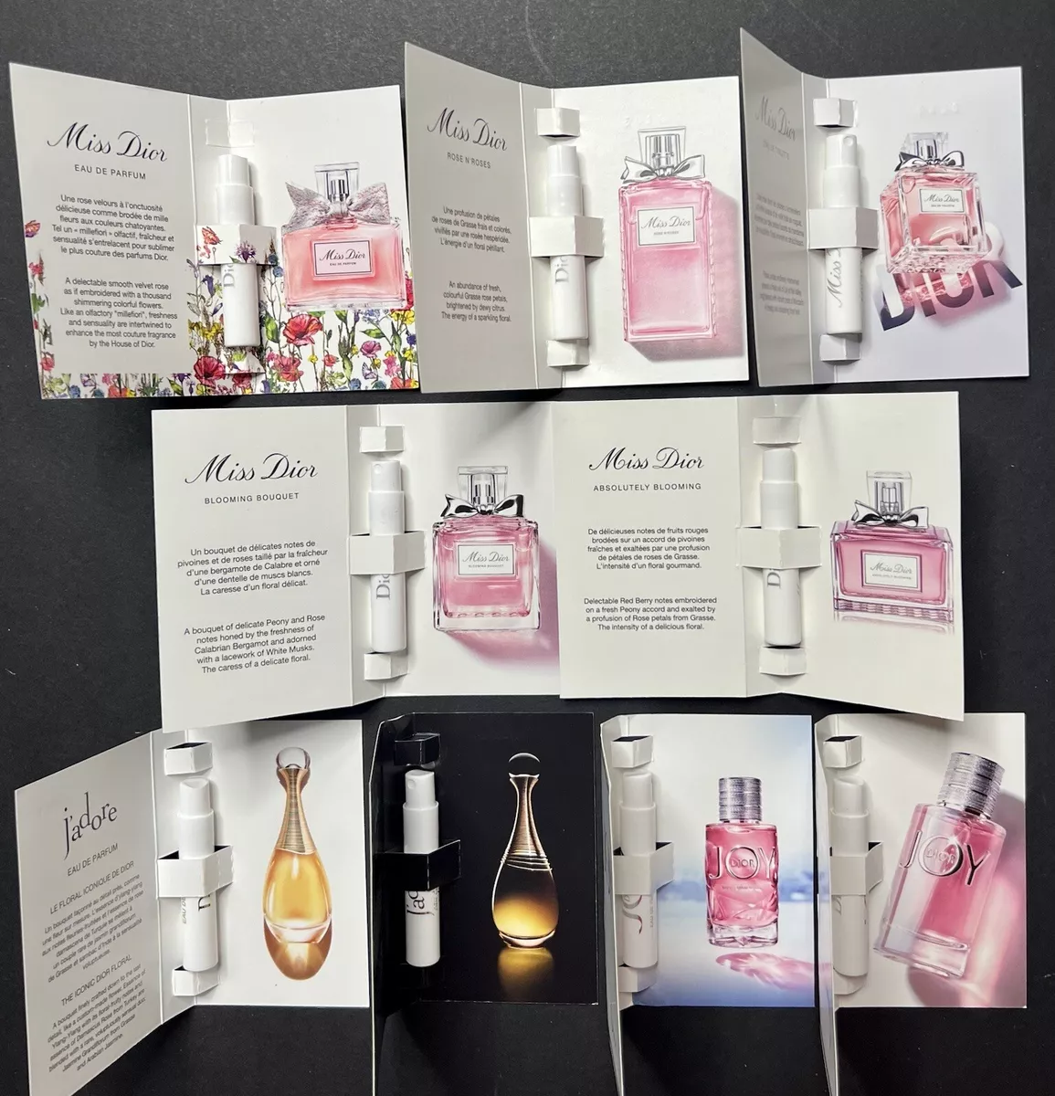 Dior Women’s Perfume Collection Sample Spray Vial 9pc Set