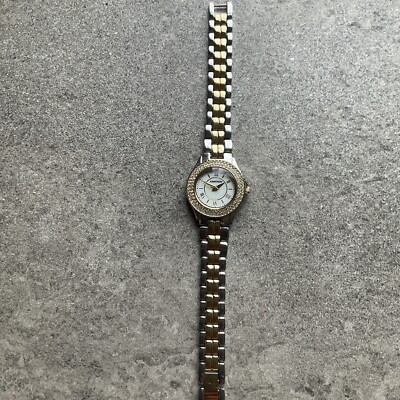 Armitron Womens Watch 24mm Two Tone Case/Band White Dial W  display picture 3