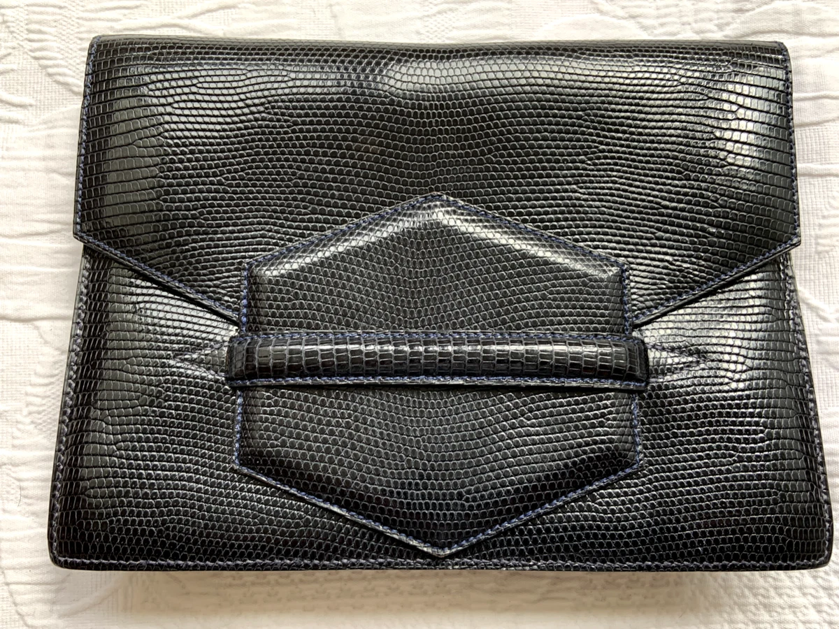 Designer navy clutch bag sale