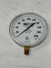 WEISS 4CTS-1-200-4L-PO 0-200 1/4 LM NON LIQUID FILLED PRESSURE GAUGE 4 FACE