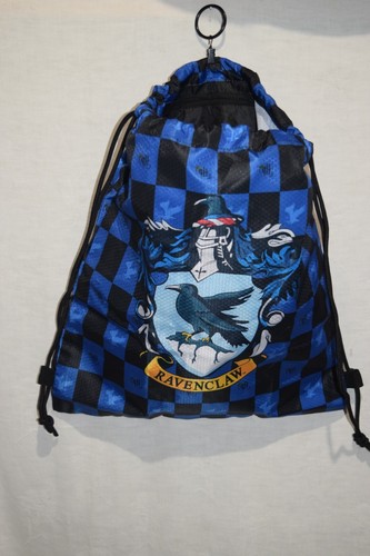 Harry Potter Ravensclaw Nylon Pull String Tote Coat of Arms Open Box - Picture 2 of 7