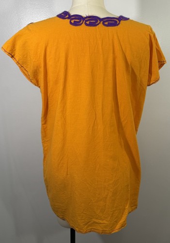 Vintage Embroidered Tunic Blouse Cotton India Small - Picture 4 of 6