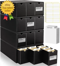 8000+Trading Card Storage Boxes with 50 Card Storage Box Dividers,Baseball Foota