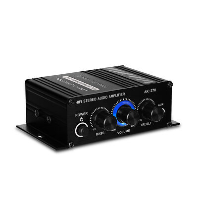 まあくん② AK270 Mini Audio 2-Channel Stereo Amplifier Portable Sound
