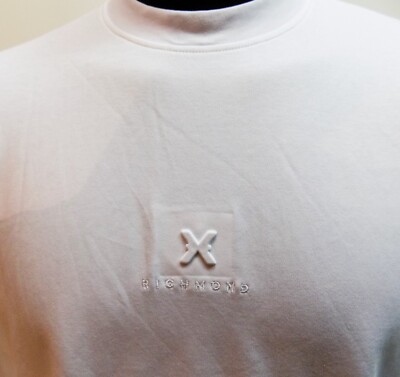 T-shirt maniche lunghe RICHMOND X uomo UMA24120TS 1F colore bianco