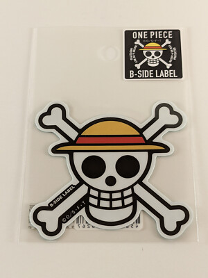 One Piece B-Side Label Sticker Straw Hat jolly roger Logo Waterproof US SELLER