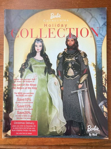 Barbie Collectibles Catalog Lord of the Rings Cover No Label Holiday, 2003 Arwen