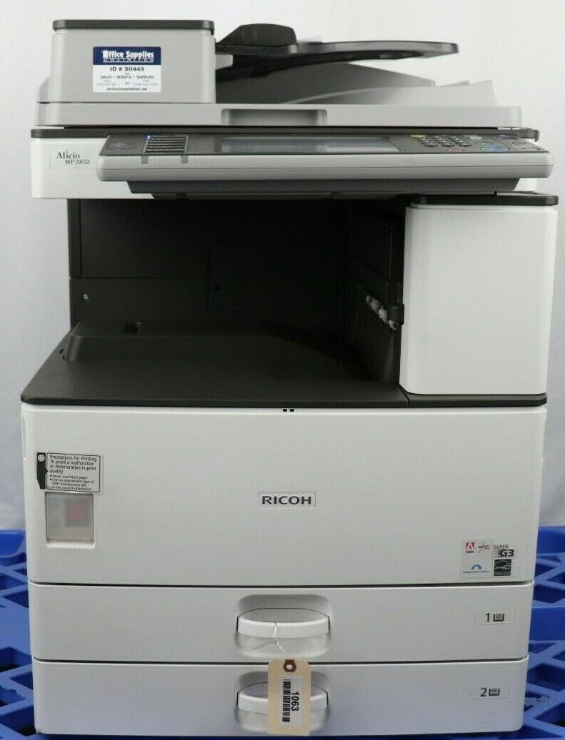 Ricoh Aficio MP 2852 Laser Mono Printer Scan Duplex 28PPM | Used | eBay