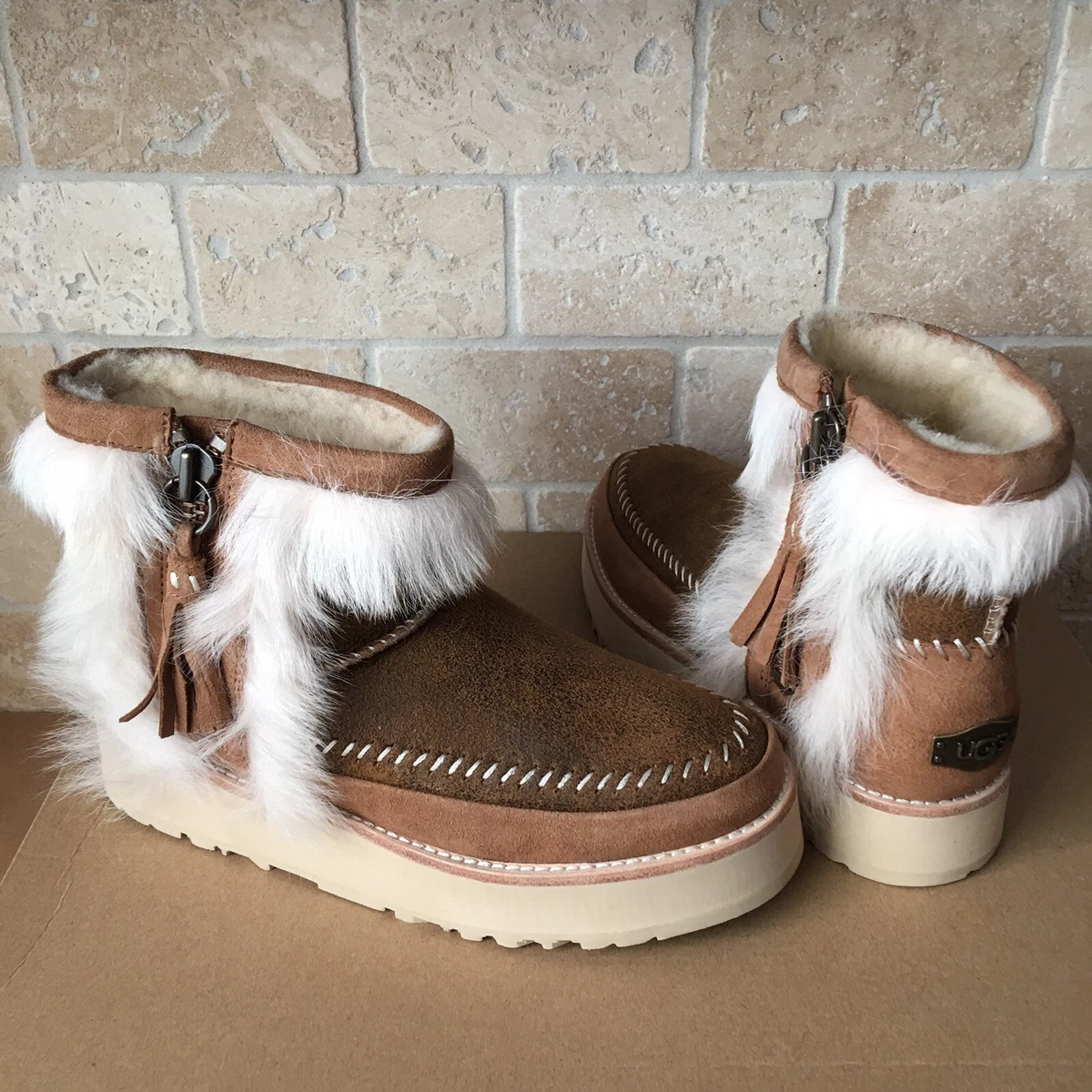 Fluff top punk boot