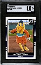 2016 Donruss #151 The Famous San Diego Chicken SGC 10 GEM MINT