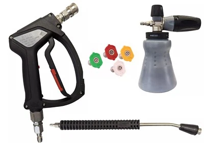 MTM HYDRO ITALY S/S MTM SGS35 Swivel Trigger 11.6 mm Inlet Outlet & PF22.3 500mm Lance Nozzles