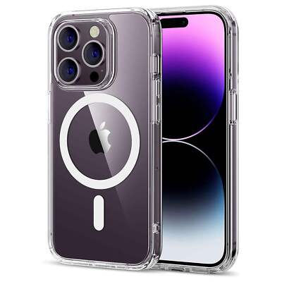 iCEO Crystal Case mit MagSafe Schutzhülle Transparent für iPhone 14 Pro