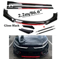 Front Bumper Lip Spoiler Splitter Body Side Skirt For Kia Forte Sedan/Hatchback