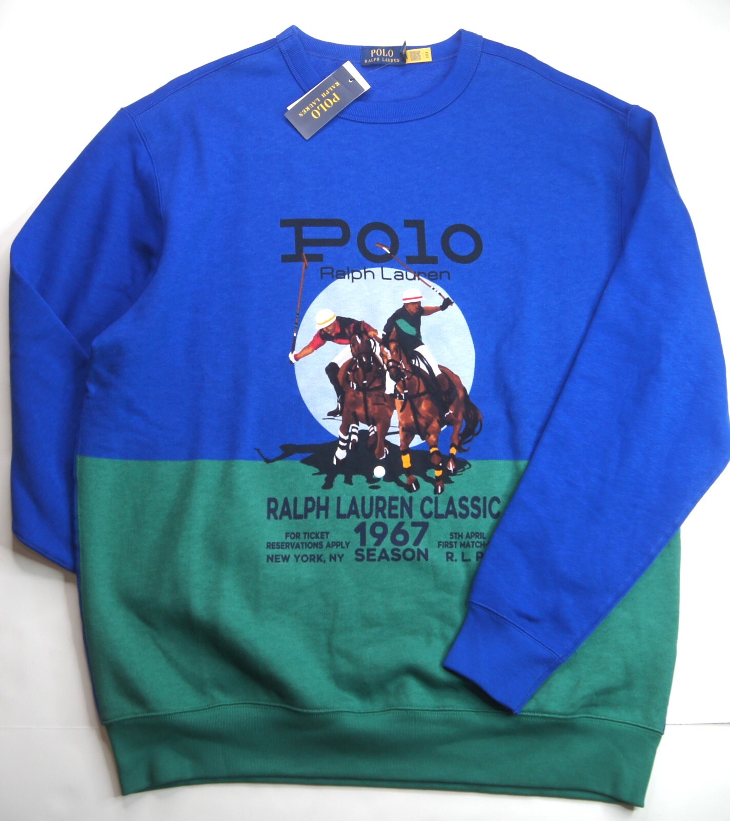 Polo RALPH LAUREN Felpa in pile grande e alta giocatore di pony equestre