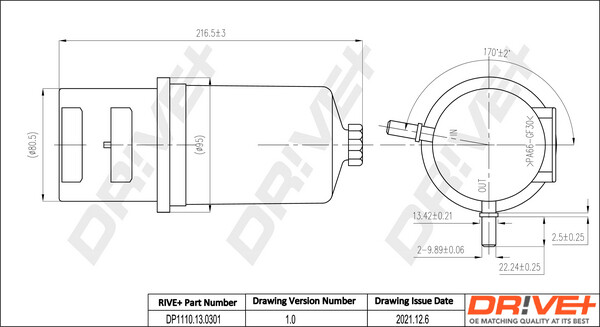 Dr!ve+ DP1110.13.0301 Kraftstofffilter FÜR VW-image