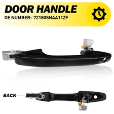 Outside Exterior Door Handle Black Front Driver Side For 2006-2011 Honda Civic A