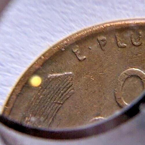 1951-D Lincoln 1c  ~ Obverse Lamination Peel on "E" in "E PLURIBUS" ~Deal~ H65