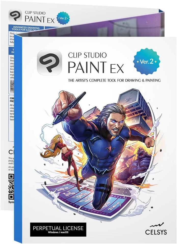 CLIP STUDIO PAINT EX - Version 2 | Perpetual Lic. | Retail Packaging - WIN/MAC - Image 2 of 3