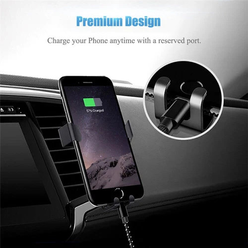 Handyhalterung Auto Lüftungsgitter KFZ Universal 360° Smartphone Halter Lüftung - Bild 8 von 8
