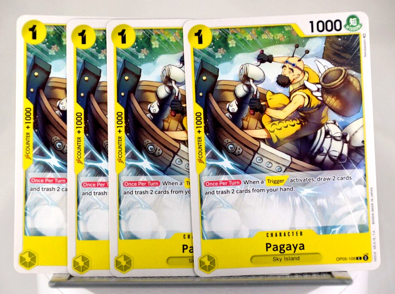 OP05-109 Pagaya (C) Awakening of the New Era One Piece CCG x4 Playset