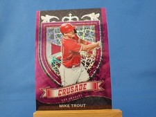 Mike Trout Chronicles Crusade 2021 #19 Purple Velocity Prizm