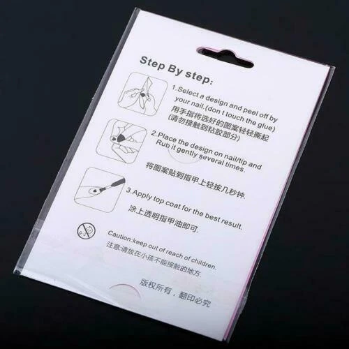 Calcomanías adhesivas 3D para arte en uñas rosas rosadas y rojas E347 Foto 2 de 2