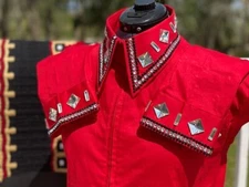 Western Showmanship Horsemanship Pleasure Show Shirt and matching show pad