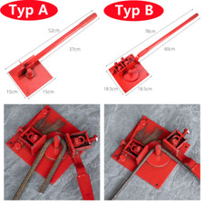 Biegemaschine für Eisenstangen Ø1-20mm Handbiegemaschine Biegegerät Eisen Rot DE