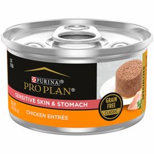 Purina Pro Plan Sensitive Skin  Stomach Adult Classic Wet Cat Food, 24 Cans     