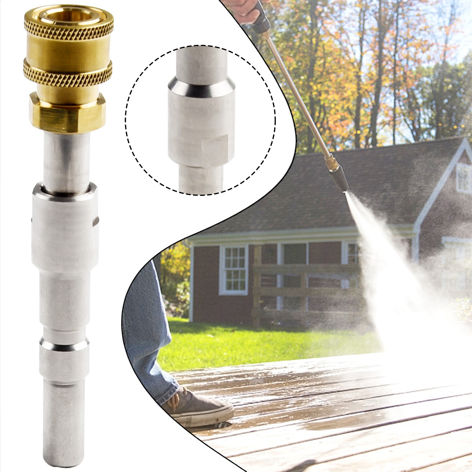 Durability This Connector Allow You To Connect For Karcher Drain