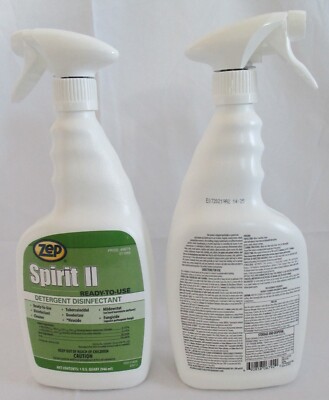 Zep Spirit II Non-Phenolic Detergent Disinfectant 1 qt (946 ml) - Lot of 2/Order