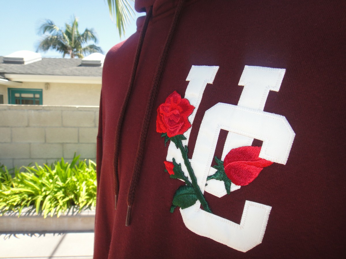 Undercover Jun Takahashi HOODED SWEATSHIRT Bordeaux Embroidered