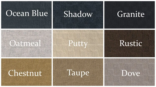 Alfombras y corredores Koeckritz Checkerboard Ocean Area | Similares a la lana y ecológicos Foto 4 de 4