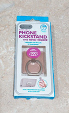 Smartphone Ring 360 Finger Grip Kickstand Mobile Cell Phone Rose Gold Reusable