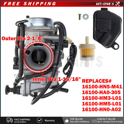 Carburetor For Honda TRX350 Rancher 2000-2006 & Other ATV Models – Aluminum/Zinc, MD-BT016001-2