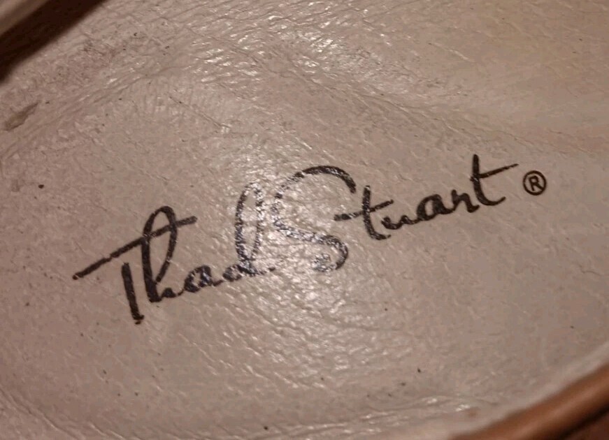 SAOLA Scarpe uomo Thadstuant Comfortech pelle marrone punta a cappuccio Midtown taglia 10 SM001