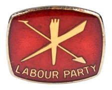 Vintage Old The Labour Party Members Supporters Enamel Brooch Badge