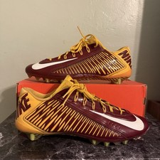 Nike Vapor Carbon Elite 2.0 Fly TD Cleats SZ12 Commanders Maroon Yellow
