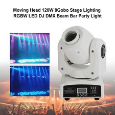 Moving Head 120W 8Gobo Stage Lighting RGBW LED DJ DMX Beam Bar Party Light US