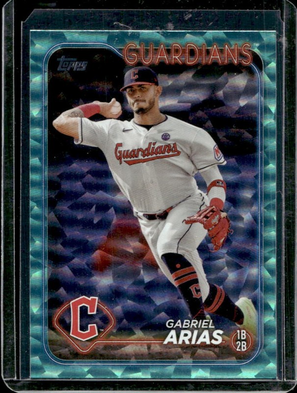 2024 Topps Gabriel Arias Aqua Crackle Foil #/399 Guardians