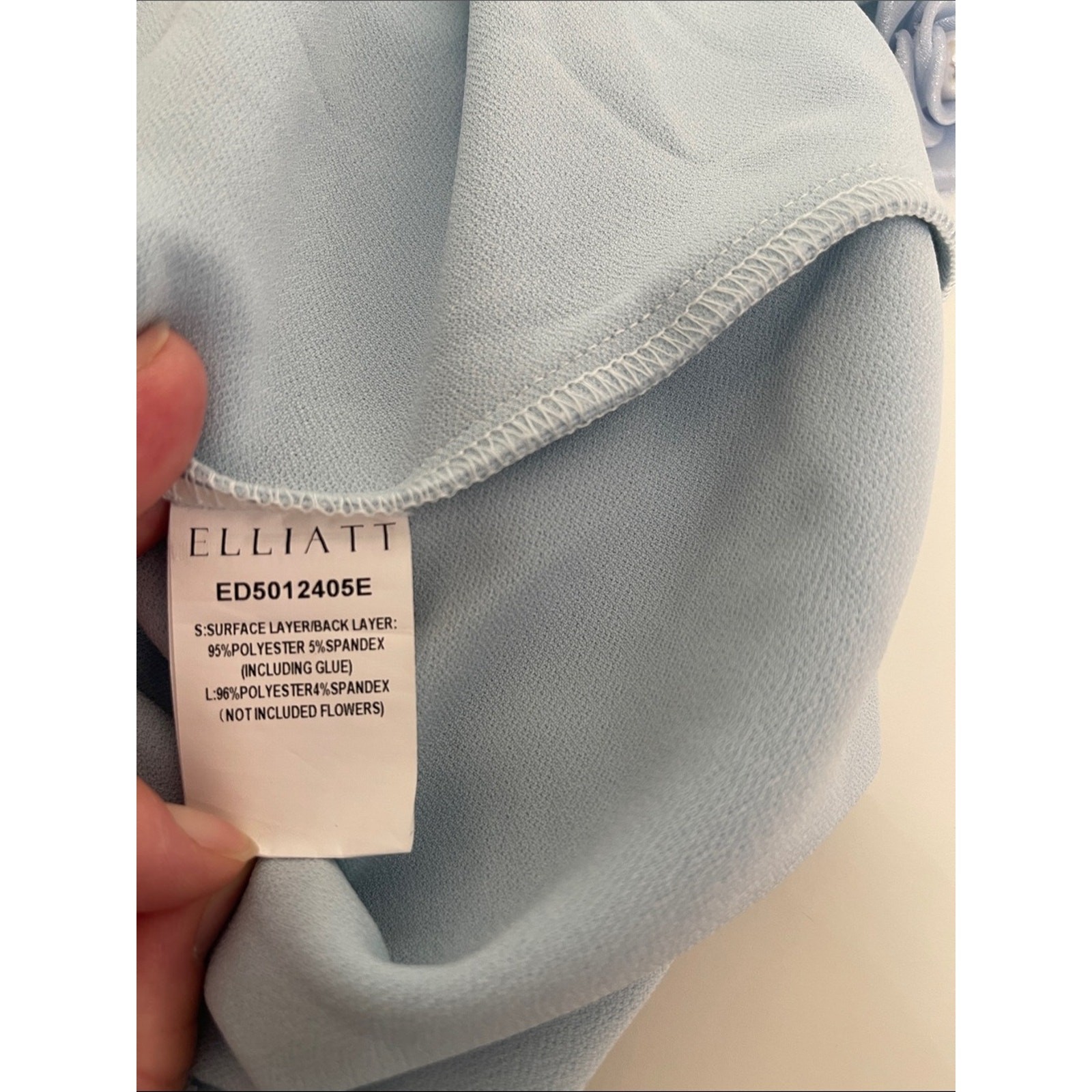 ELLIATT Chantelle Floral Appliqué Blue Midi Dress Size Medium image 8